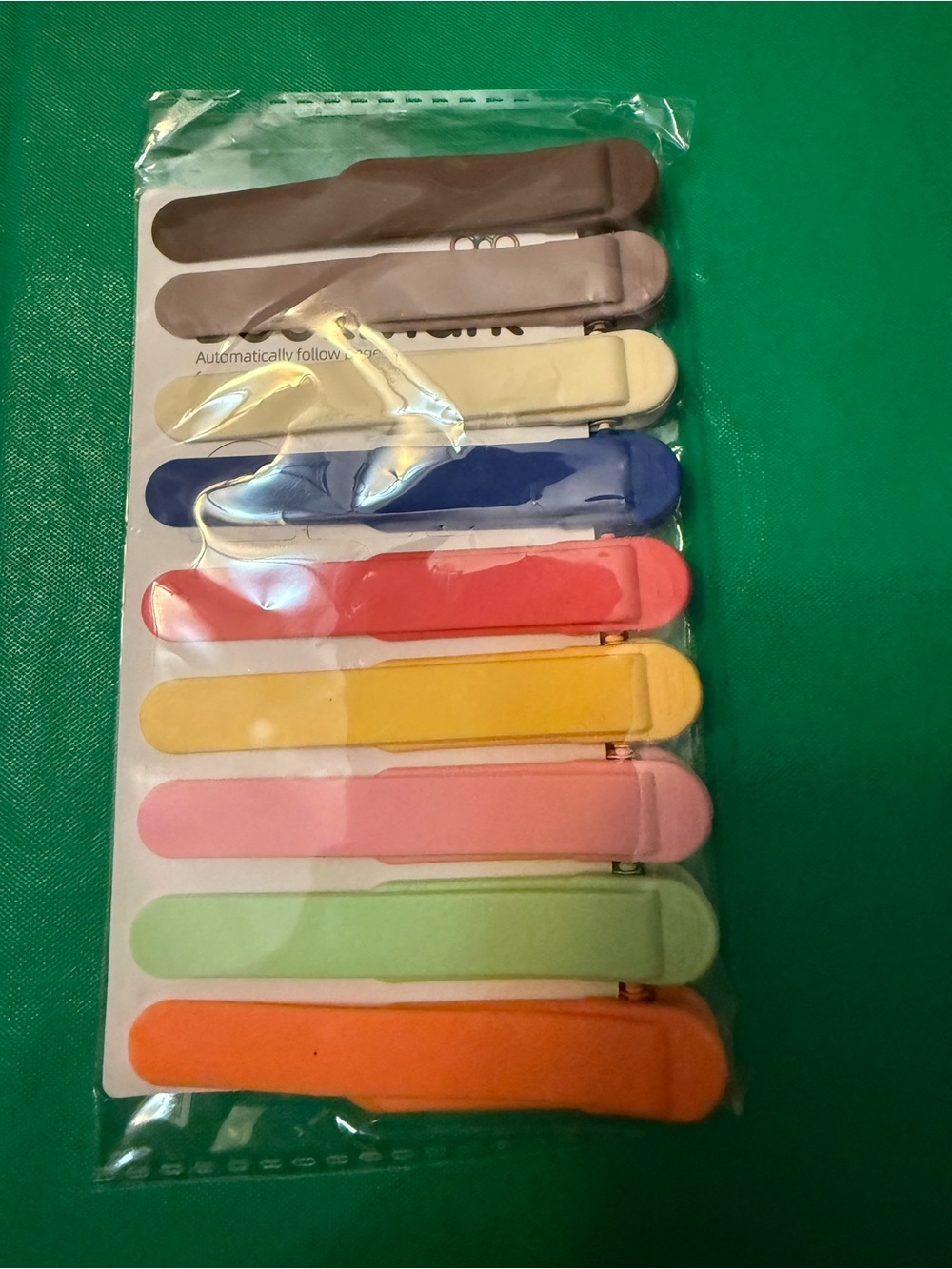 Silicone Clip Bookmarks - 9 Pack